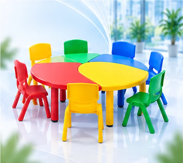 Round table and kids chairs set for distributors